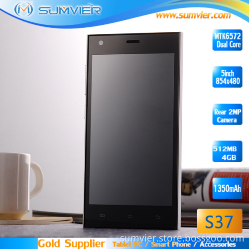5" 2g GSM 3G WCDMA Dual SIM Cards Smart Phone (S37)